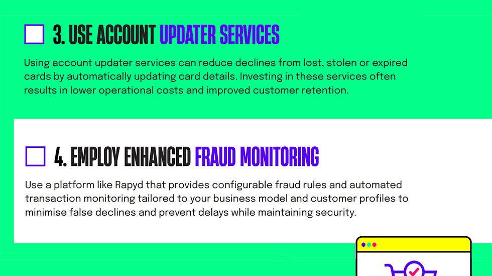 Use account updated services infographic